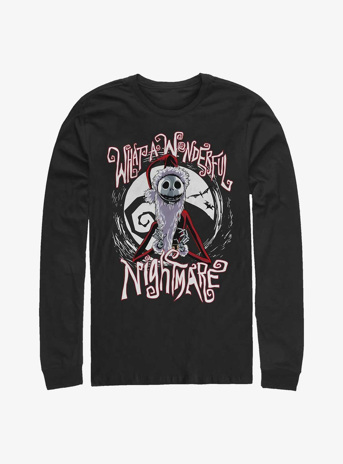 spooky holiday What A Wonderful Nightmare Santa Jack Long-Sleeve T-Shirt