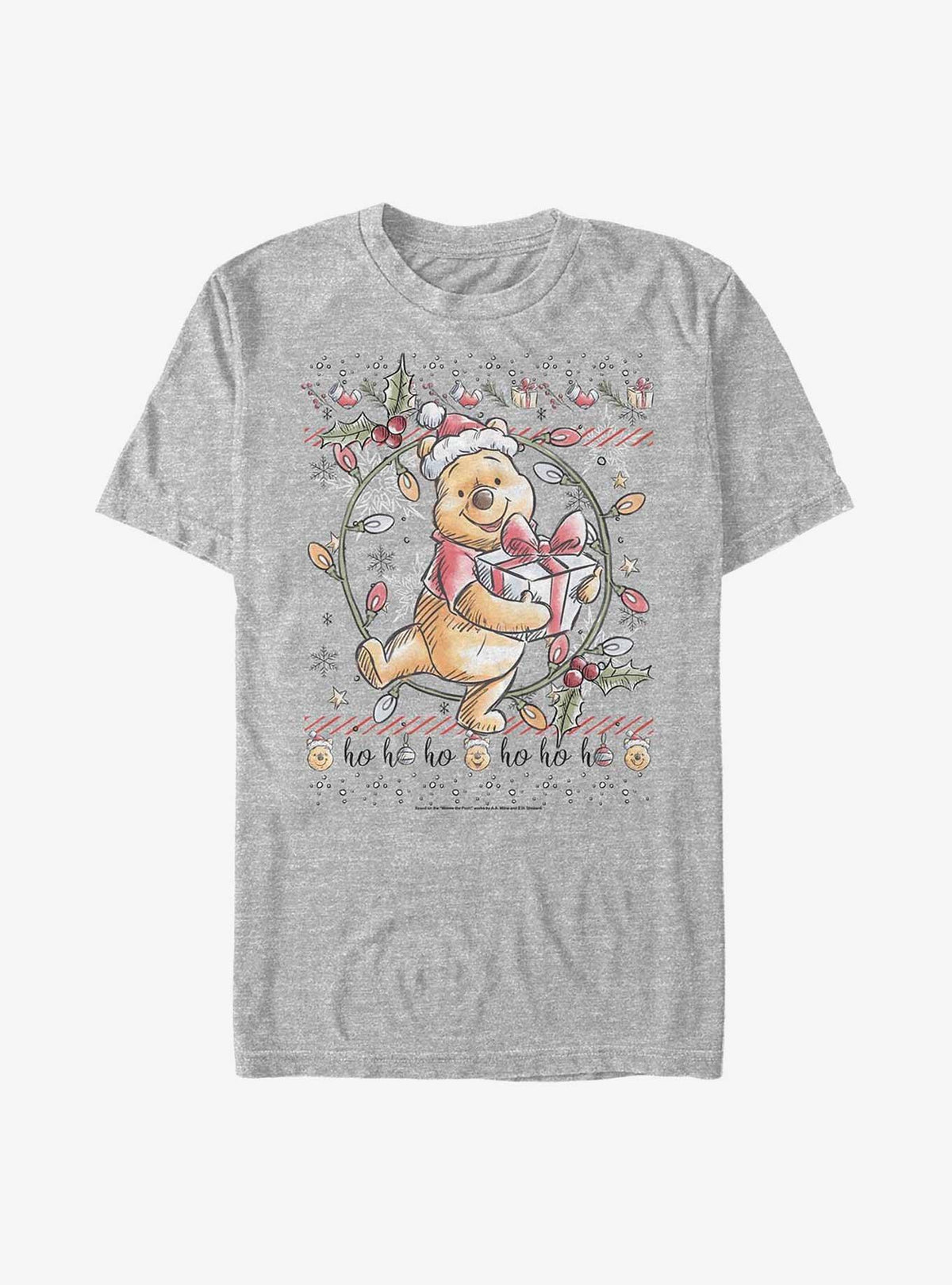Winnie The Pooh At Christmas T-Shirt 2