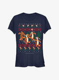 Winnie The Pooh Tigger In The Woods Christmas Girls T-Shirt