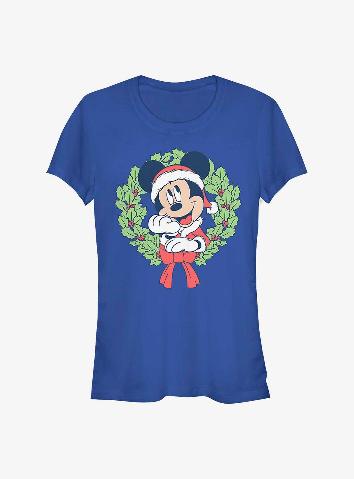 Mickey Mouse Mickey Christmas Wreath Girls T-Shirt