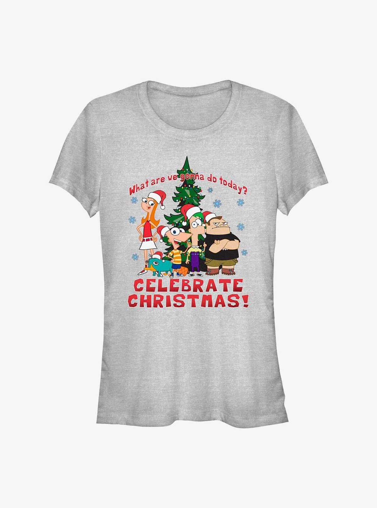 Phineas And Ferb Christmas Girls T-Shirt