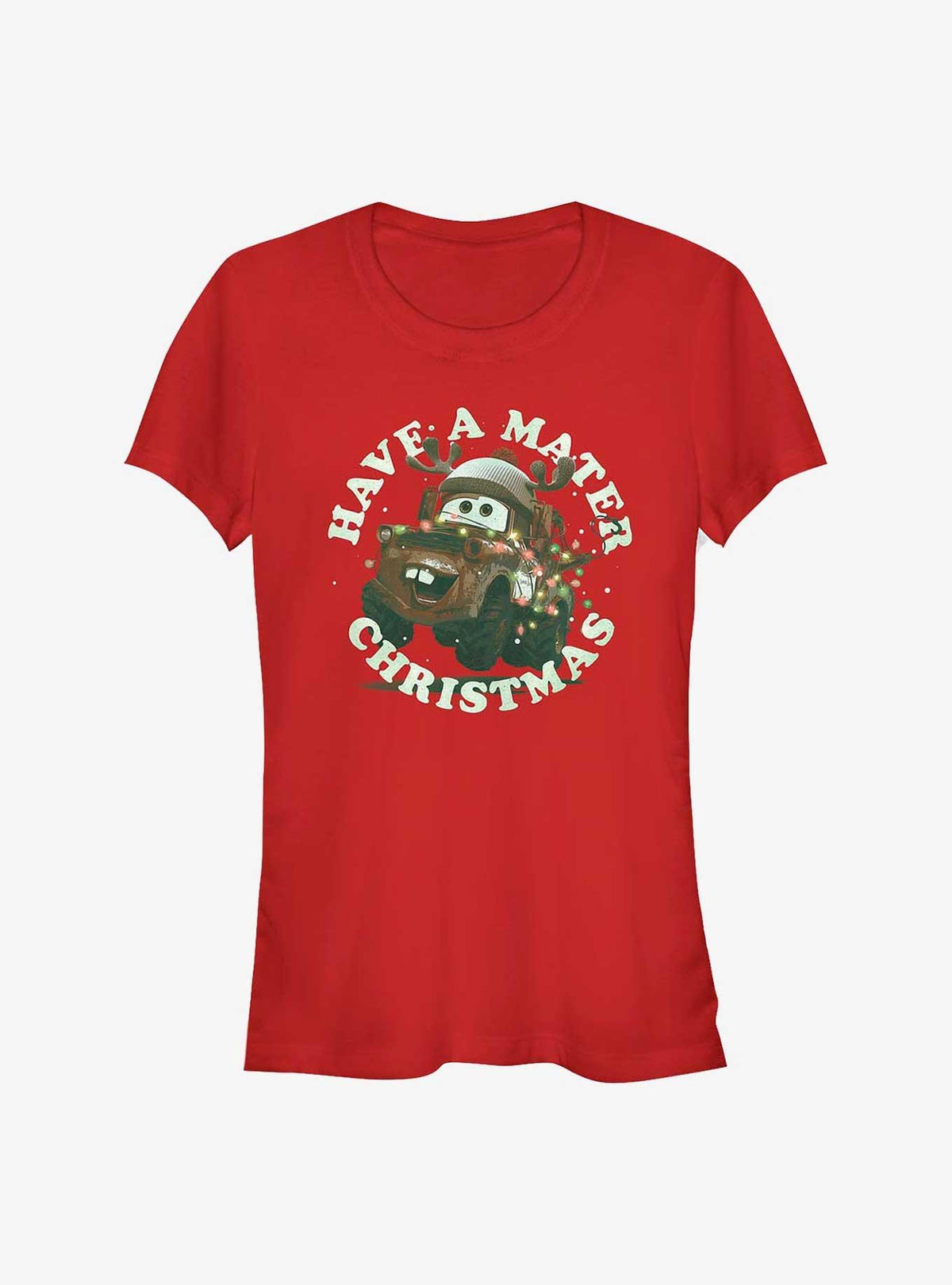 Cars A Mater Christmas Girls T-Shirt