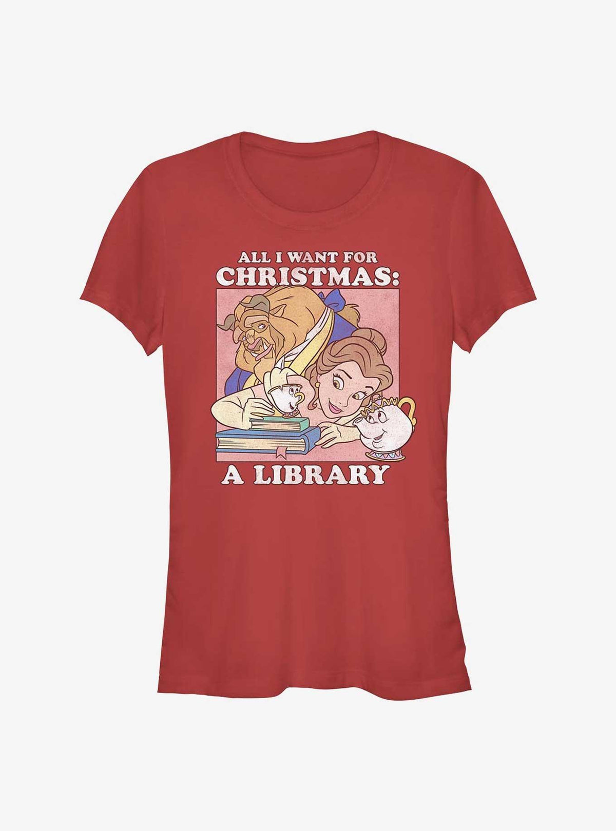 Princess Belle All I Want For Christmas Girls T-Shirt