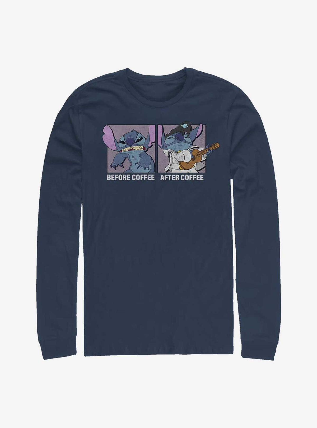 island alien duo Before Coffee After Coffee Long-Sleeve T-Shirt