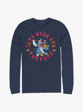 island alien duo Just Here For The Food Long-Sleeve T-Shirt