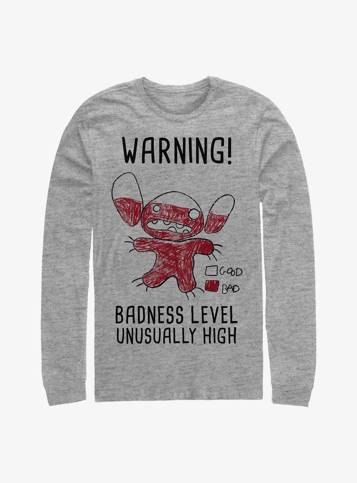 island alien duo Warning Drawing Sitch Long-Sleeve T-Shirt