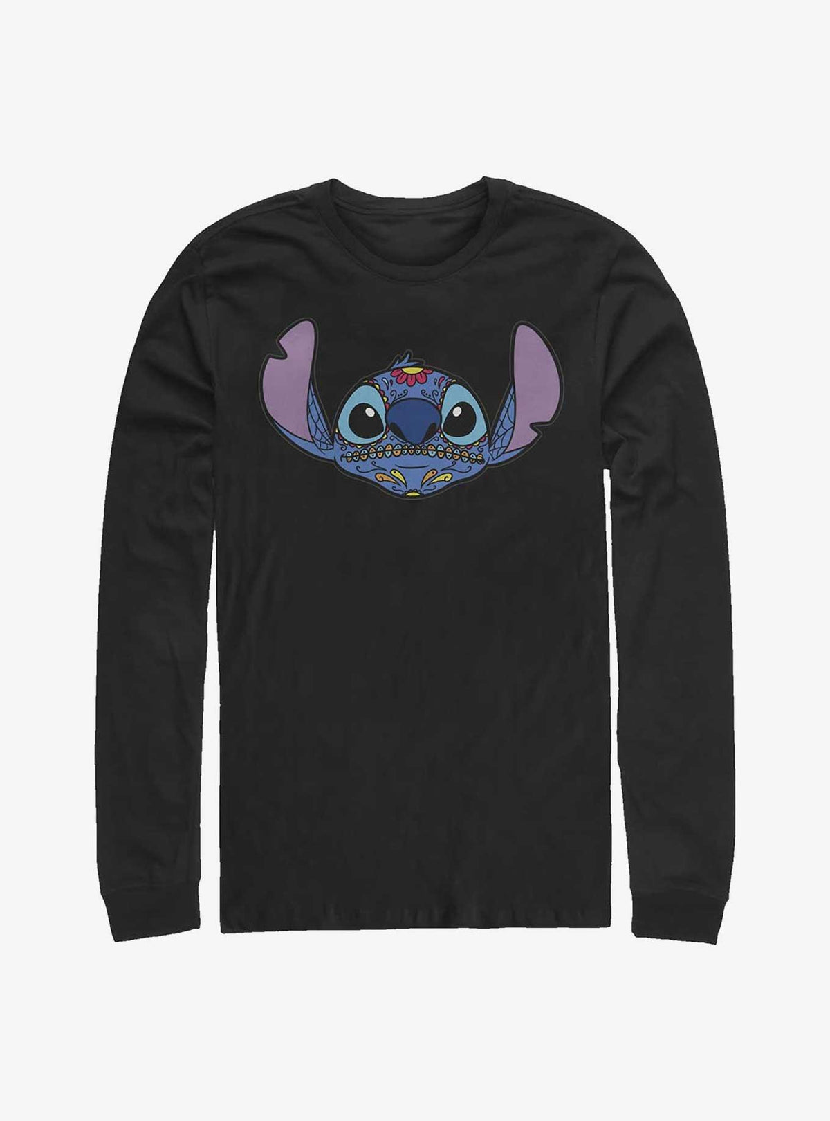 island alien duo Sugar Skull cute blue alien Long-Sleeve T-Shirt