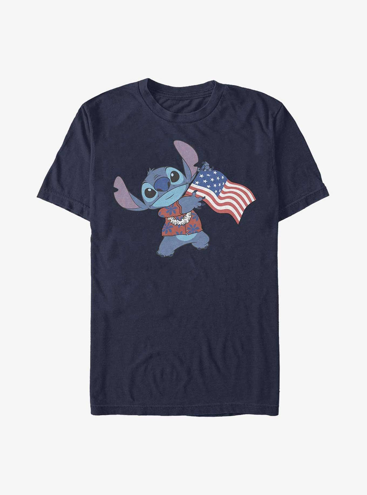 island alien duo Tropic cute blue alien Flag T-Shirt