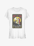 spooky holiday Jack Sally The Lovers Tarot Girls T-Shirt