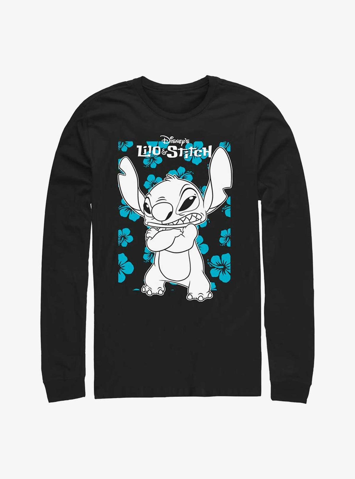 island alien duo Grumpy cute blue alien Long Sleeve T-Shirt