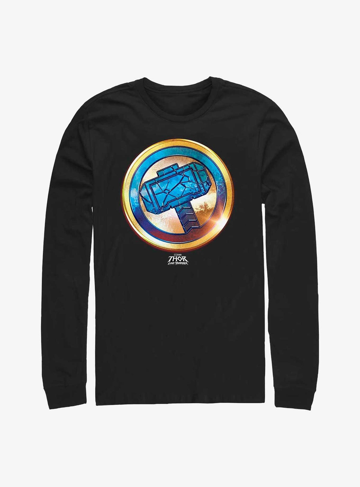 Thor Love And Thunder Mjollnir Gold Long Sleeve T-Shirt