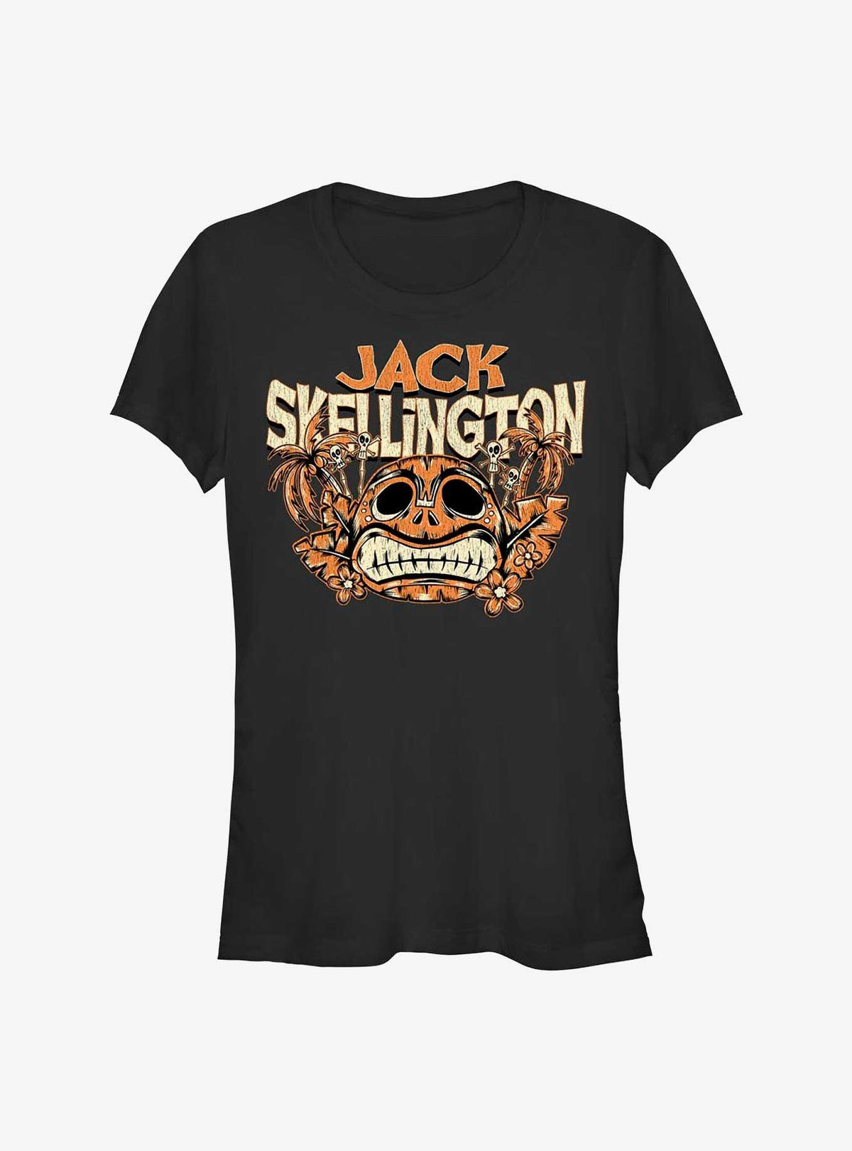 spooky holiday Tiki Jack Girls T-Shirt 2