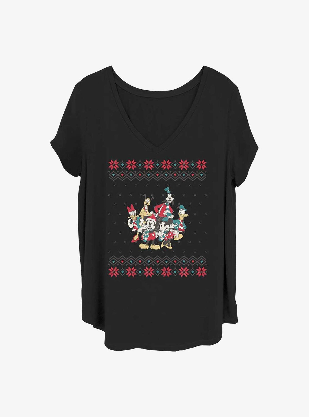 Mickey Mouse Mickey And Friends Christmas Girls T-Shirt Plus Size