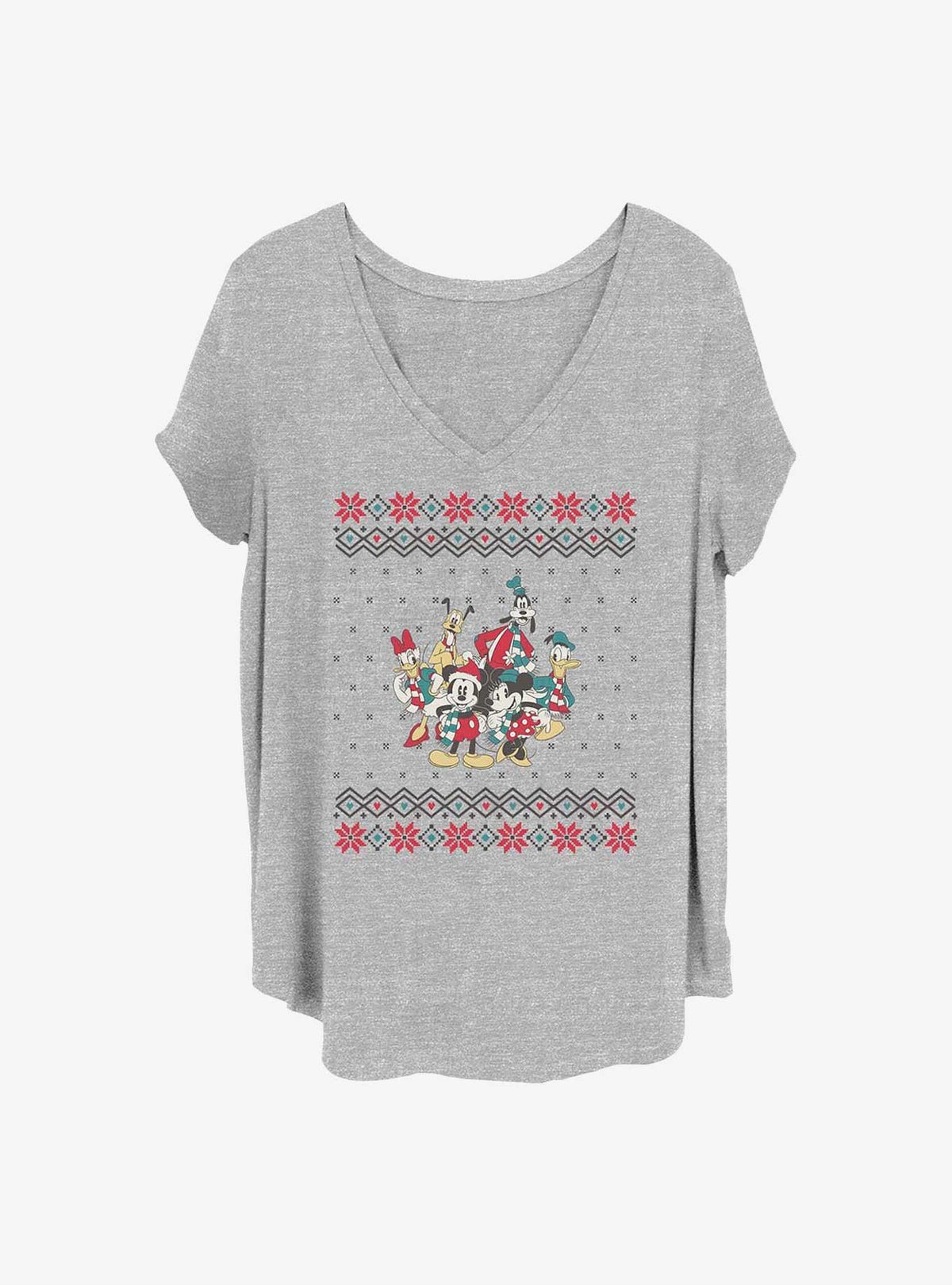 Mickey Mouse Mickey And Friends Christmas Girls T-Shirt Plus Size 2