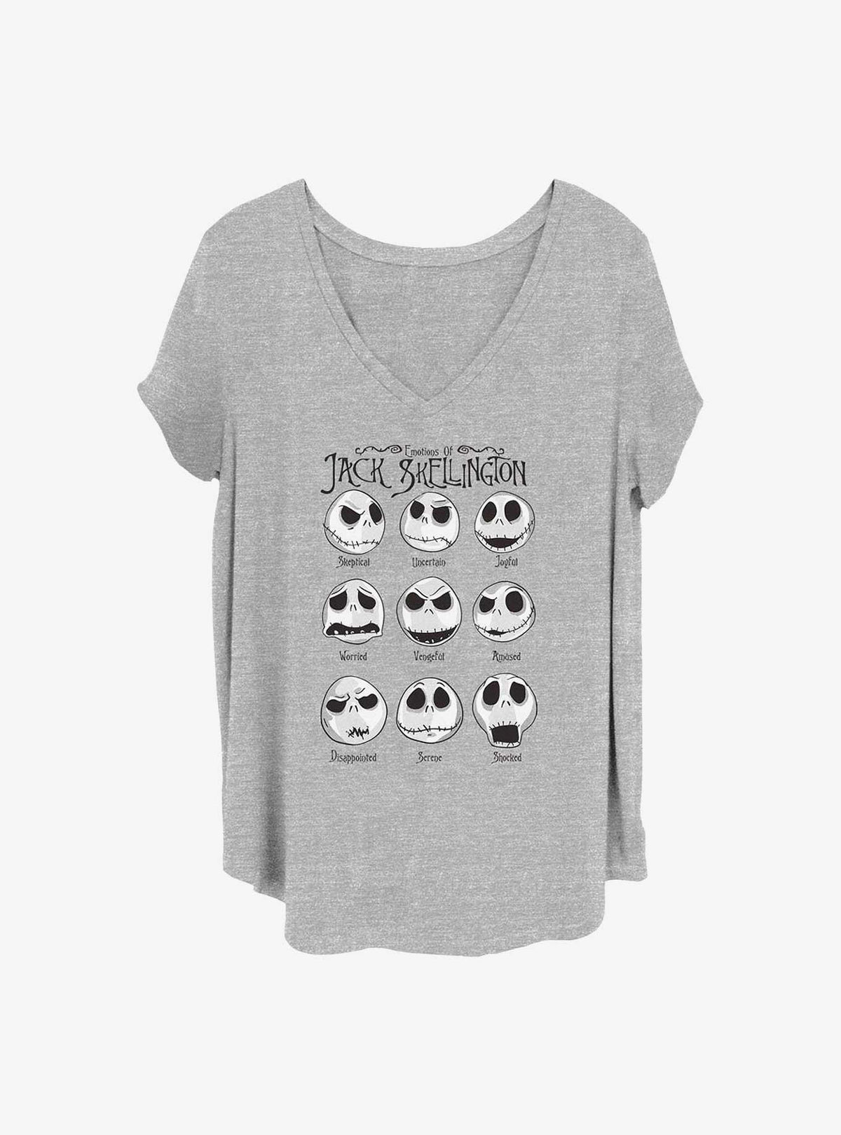 spooky holiday Jack Emotions Girls T-Shirt Plus Size