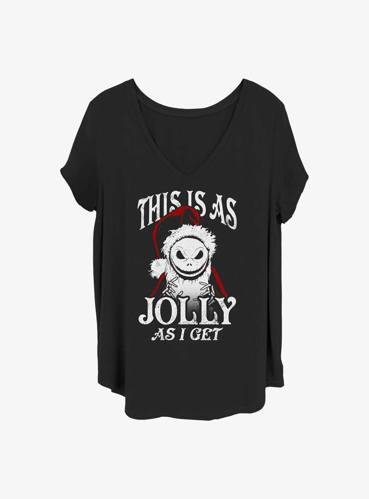 spooky holiday Jolly Santa Jack Girls T-Shirt Plus Size