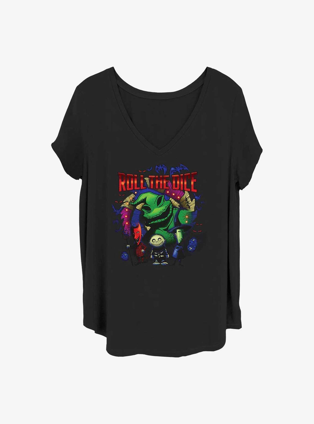 spooky holiday Oogie Dice Girls T-Shirt Plus Size