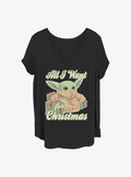space adventure The Mandalorian Christmas Baby Girls T-Shirt Plus Size 2