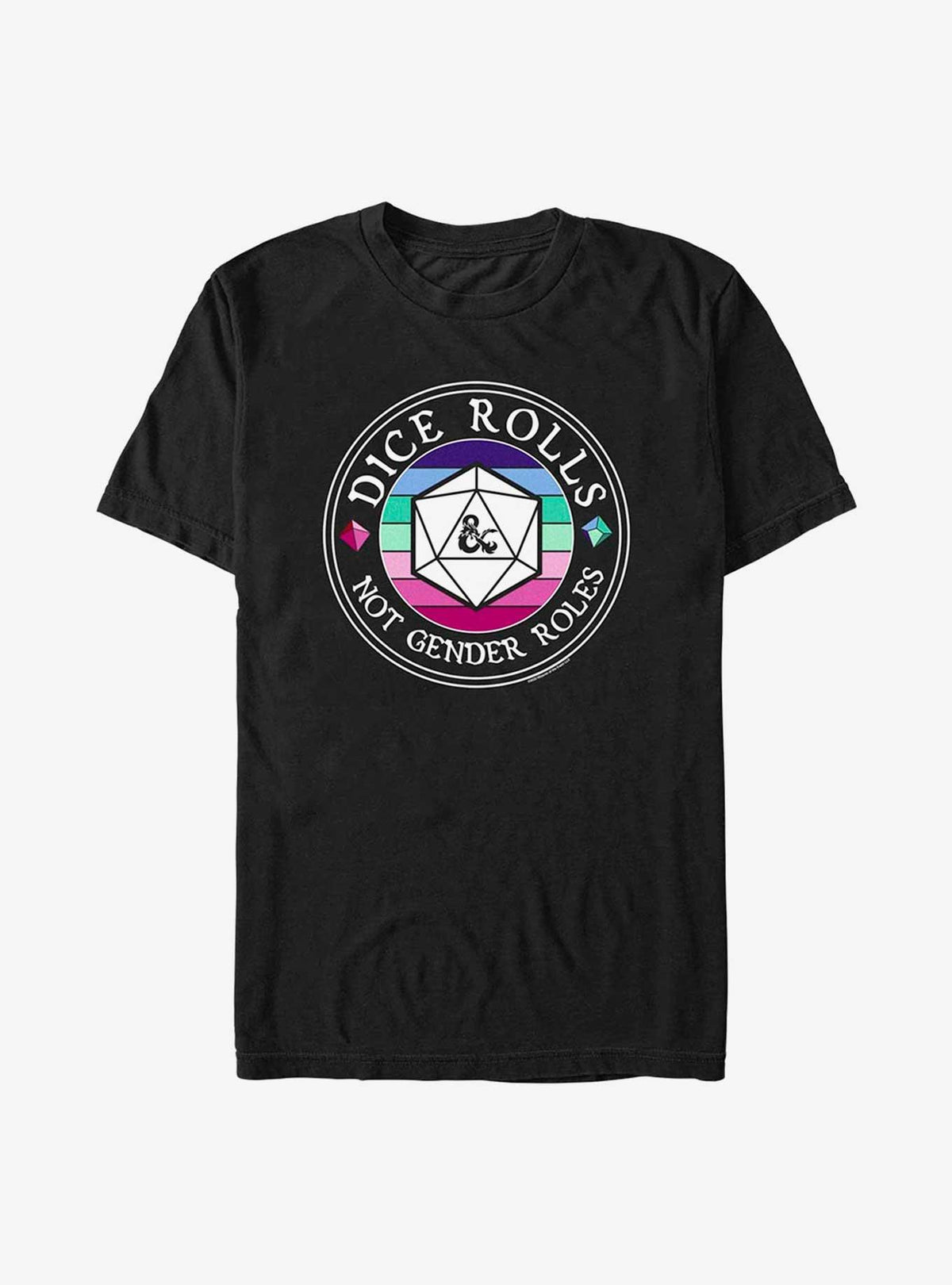 Dungeons Dragons Dice Roles Pride T-Shirt