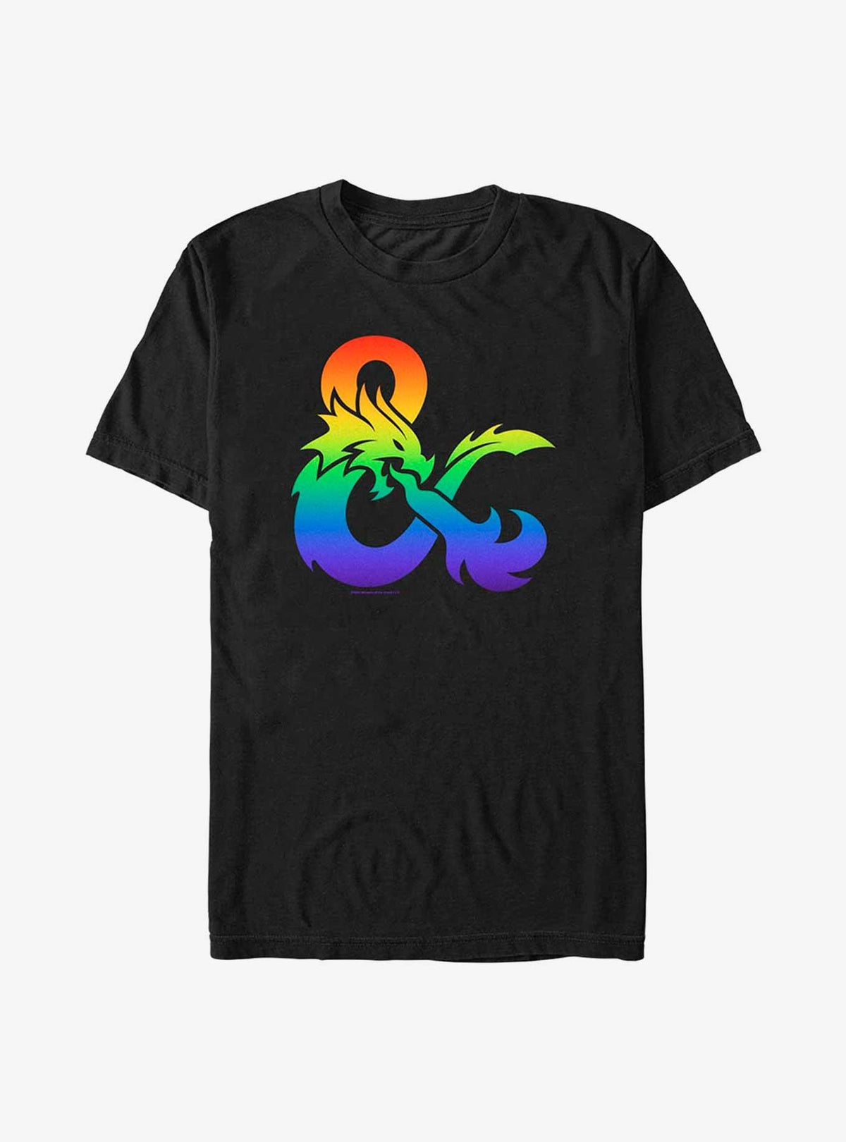 Dungeons Dragons Pride Gradient Logo Pride T-Shirt