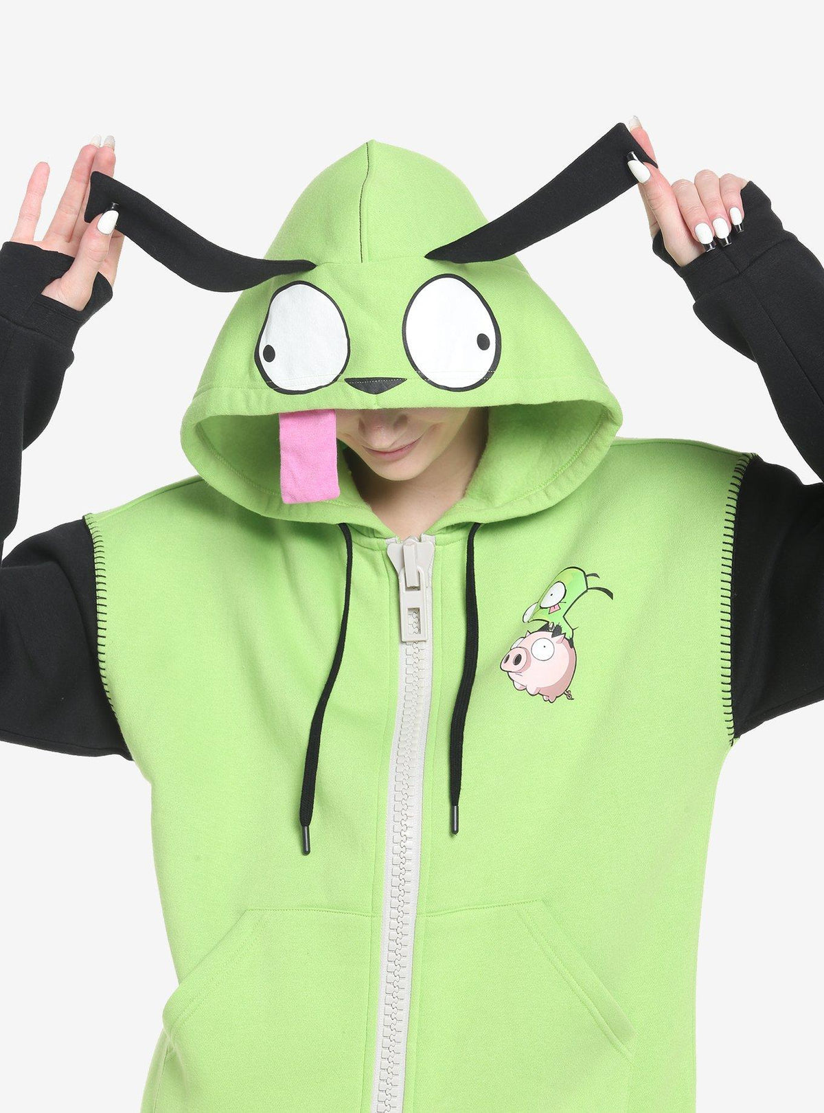 Invader Zim GIR Cosplay Girls Hoodie 5