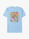 Nintendo retro platform gamer Color Character Collage T-Shirt
