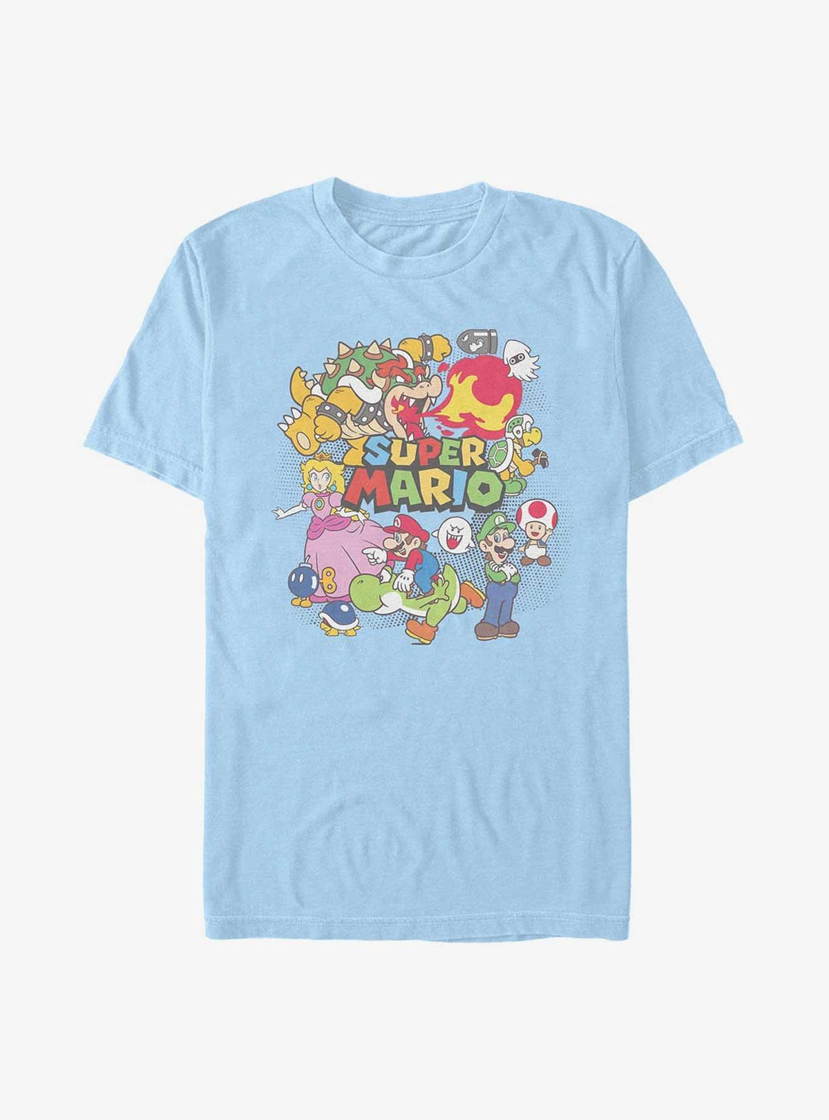 Nintendo retro platform gamer Color Character Collage T-Shirt