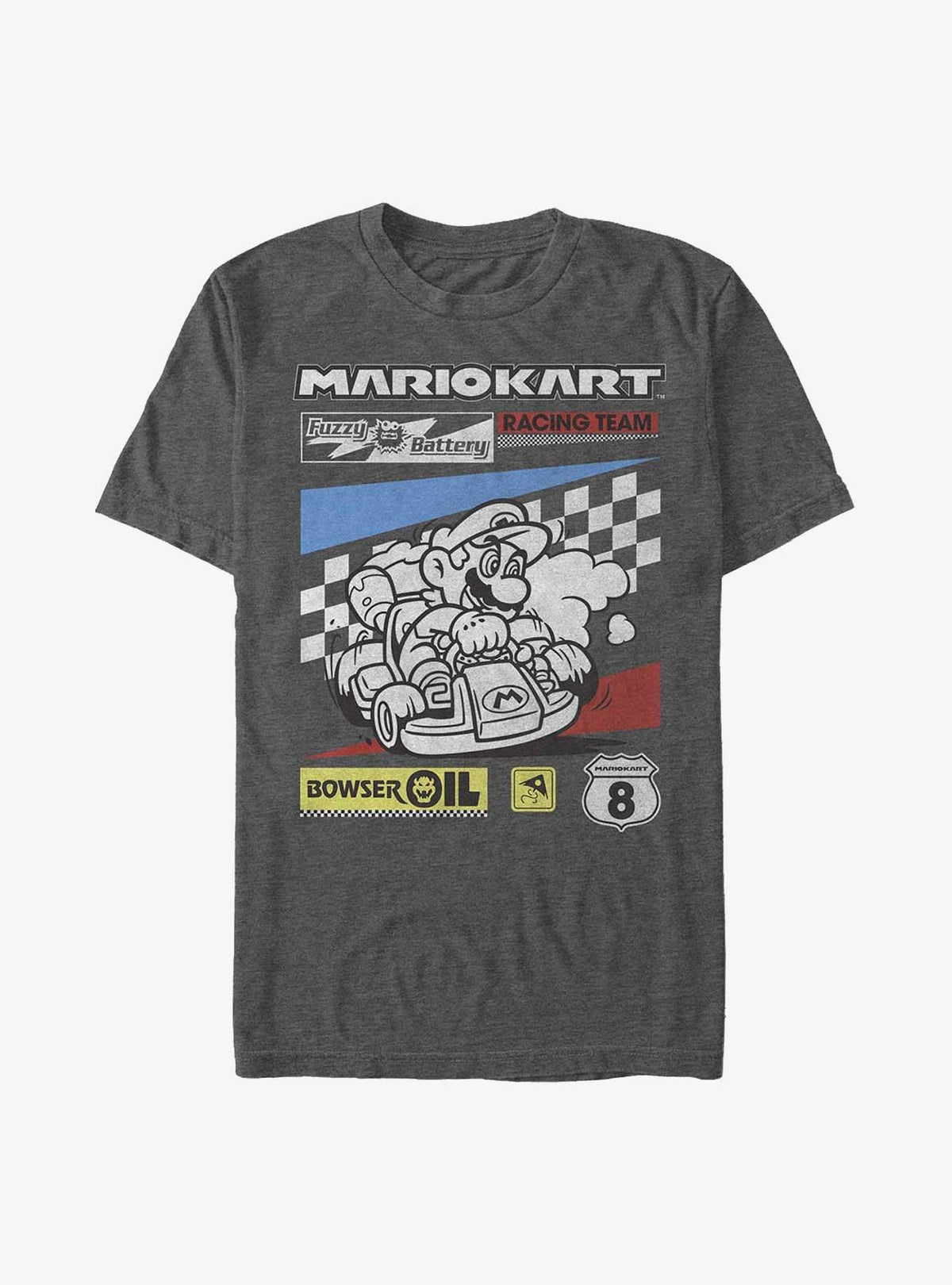 Nintendo retro platform gamer Kart Racing Team T-Shirt 2