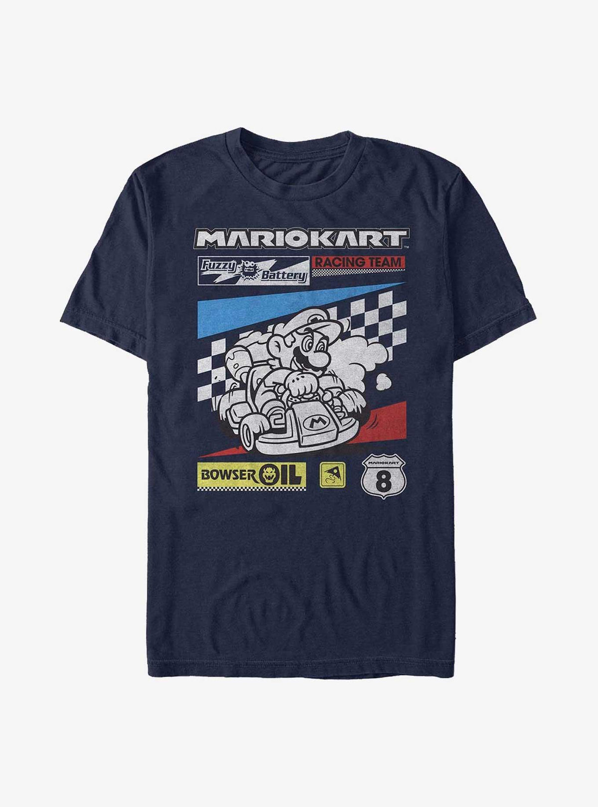 Nintendo retro platform gamer Kart Racing Team T-Shirt 3