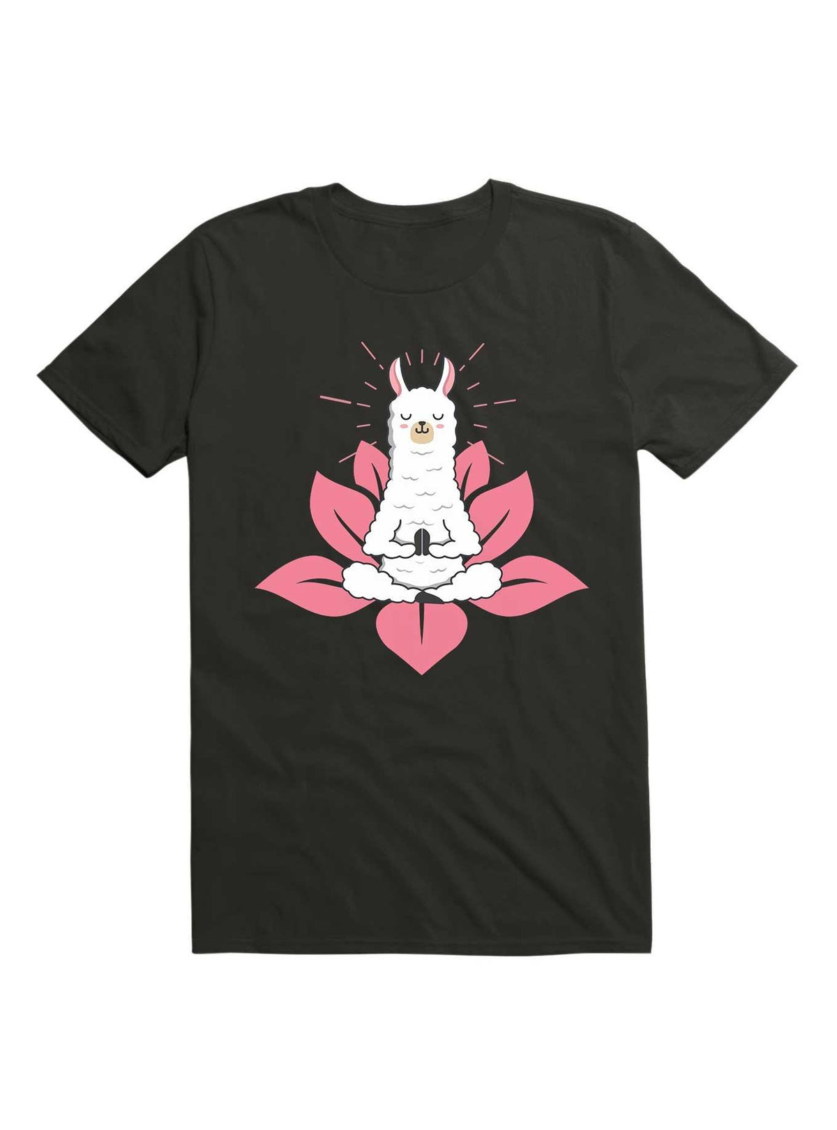 Kawaii Cute Llama Doing Yoga Llamaste Namaste Funny Meditation T Shirt T Shirt Trending US Best Seller Look