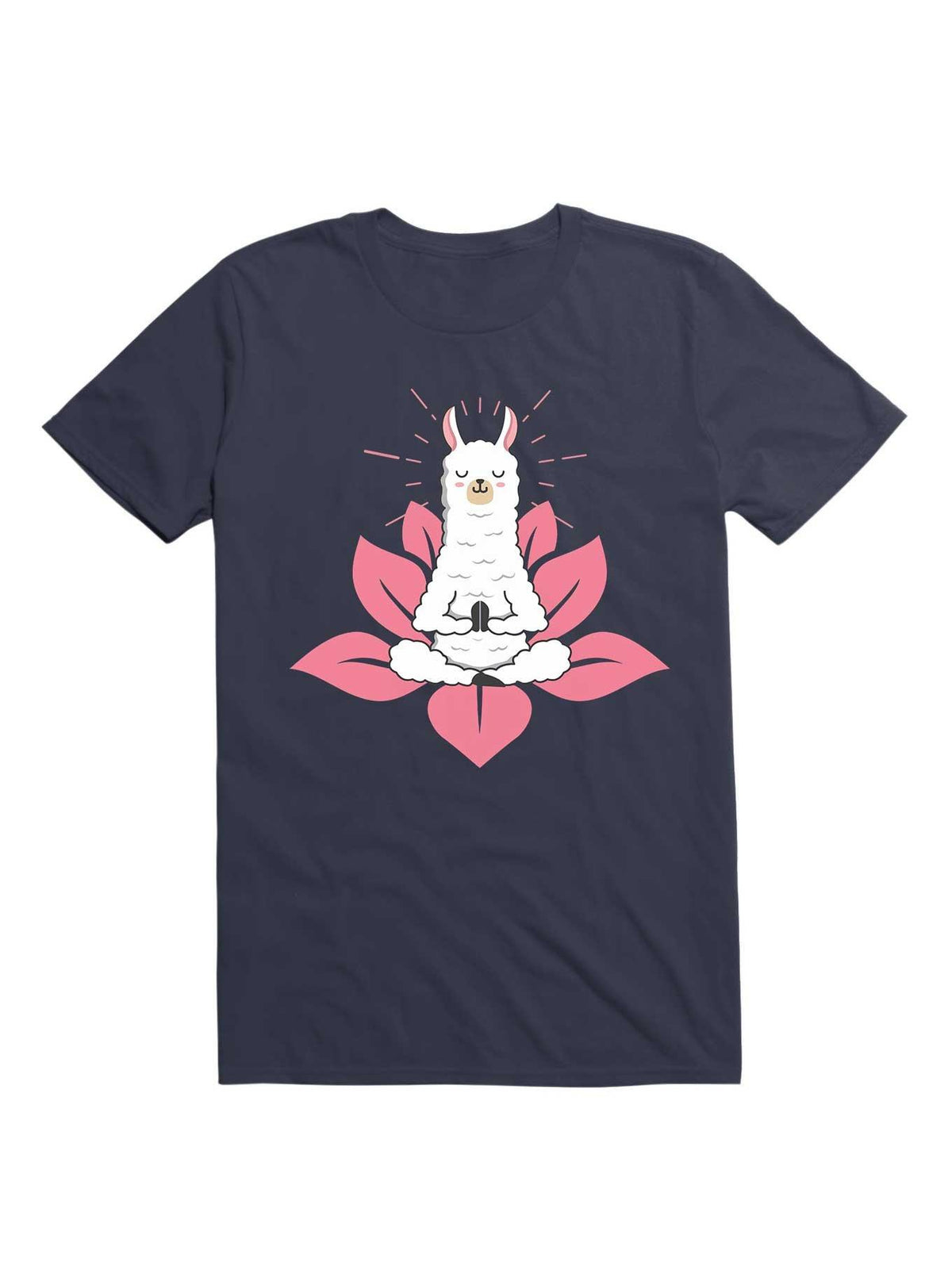 Kawaii Cute Llama Doing Yoga Llamaste Namaste Funny Meditation T Shirt T Shirt Streetwear Style Funny Quote