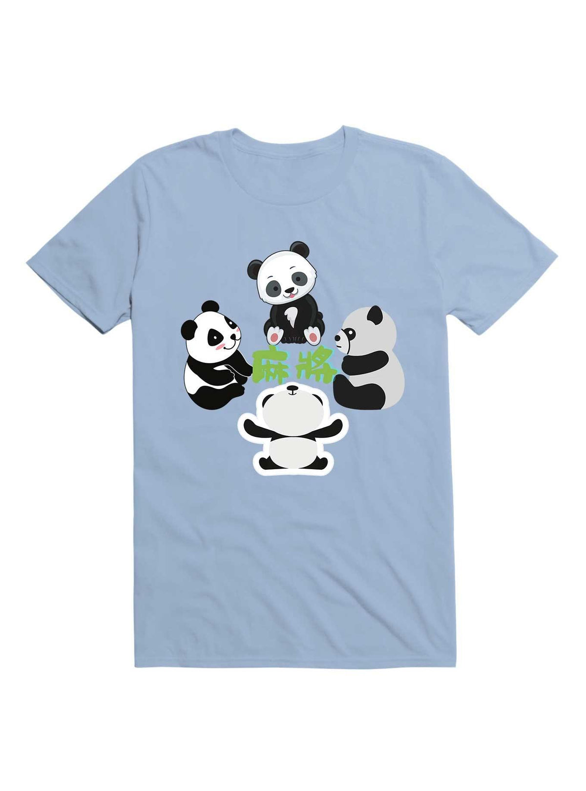 Kawaii Mahjong Panda Cute Funny T Shirt T Shirt Premium Print Humor Gift