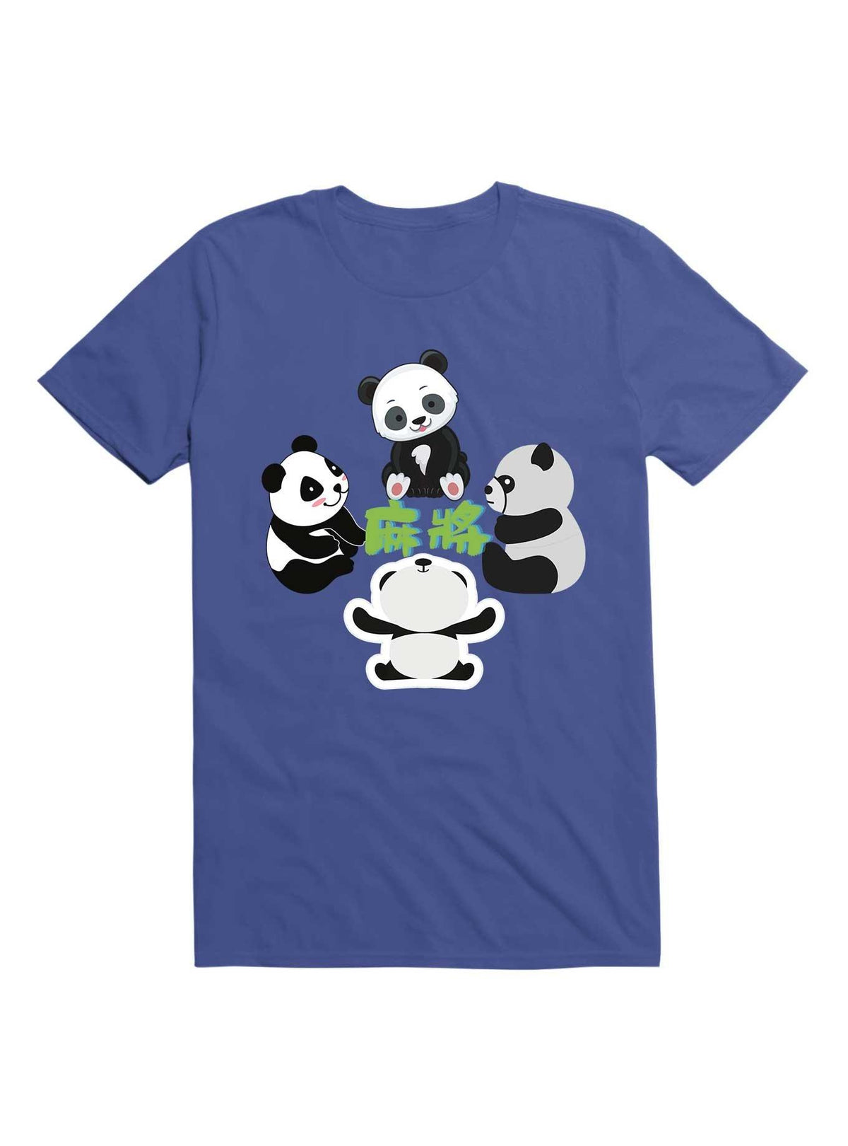 Kawaii Mahjong Panda Cute Funny T Shirt T Shirt Comfort Fit Funny Quote