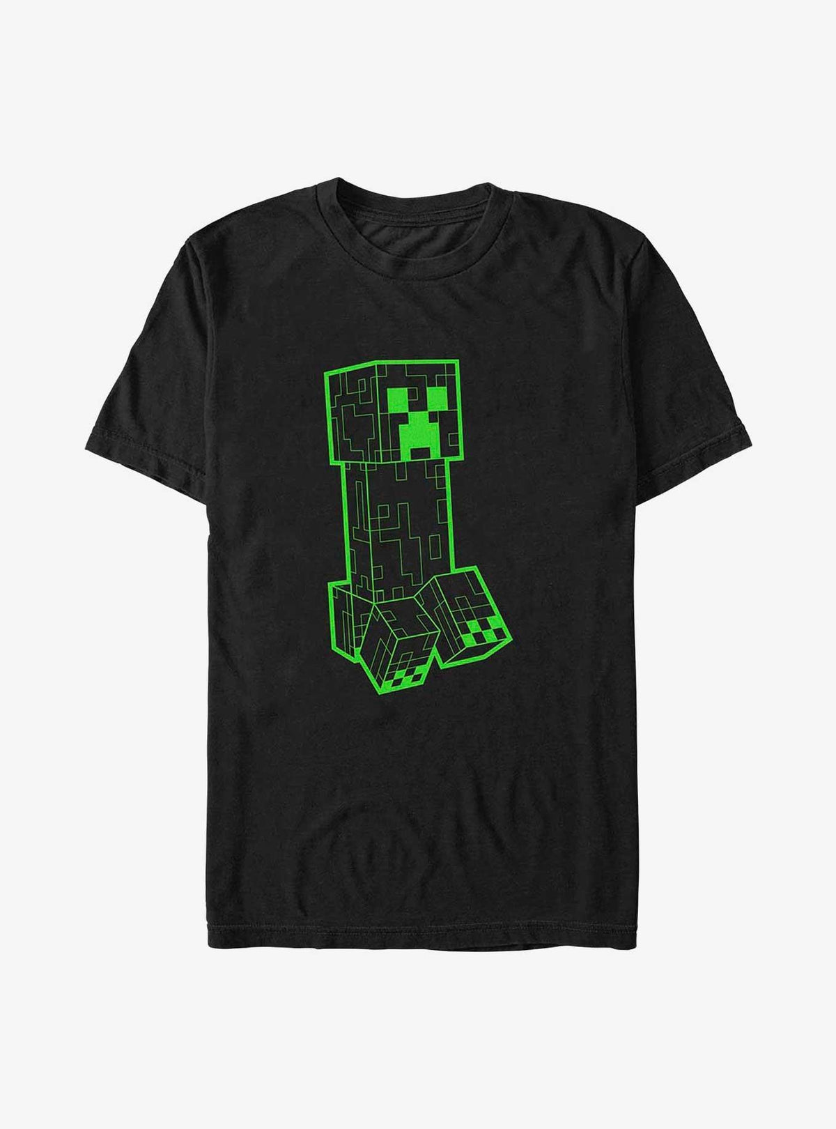 block building gamer Neon Creeper T-Shirt