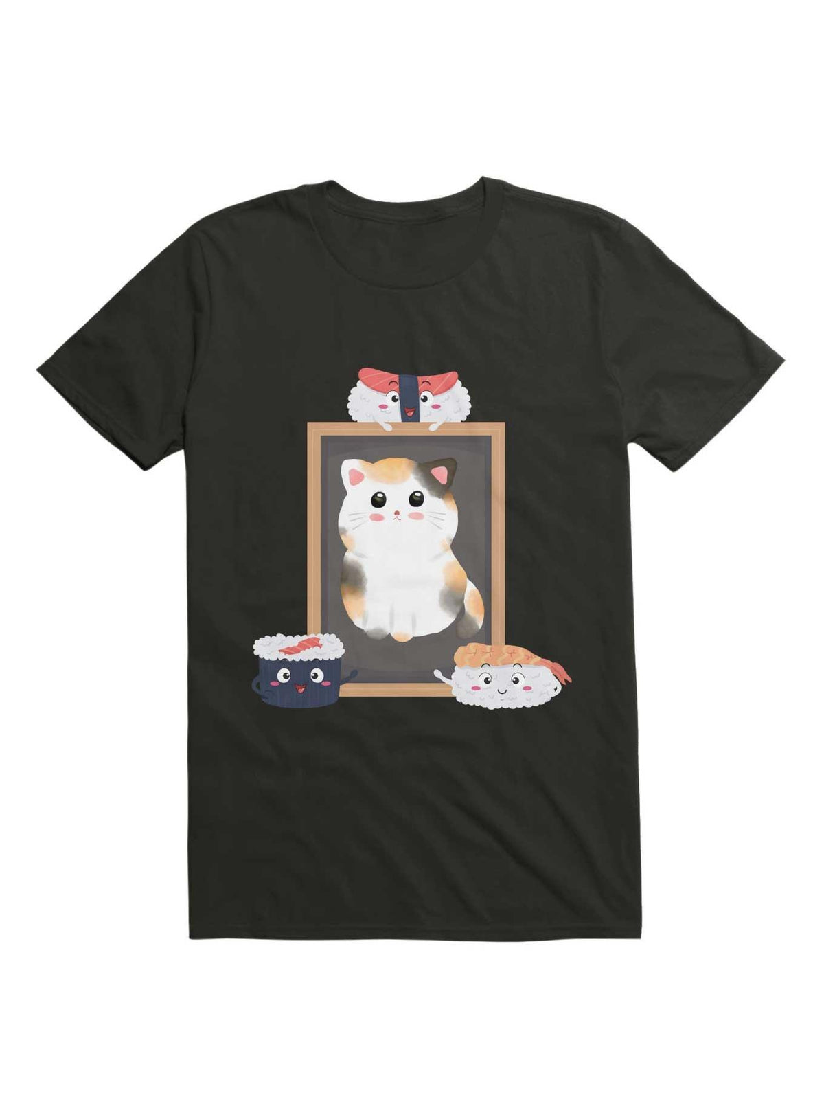 Kawaii Funny Sushi Loves Cute Cat Kawaii T Shirt T Shirt Comfort Fit Gift Ready