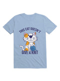 Kawaii This Cat Doesn t Give A Knit T Shirt T Shirt Comfort Fit Gift Ready