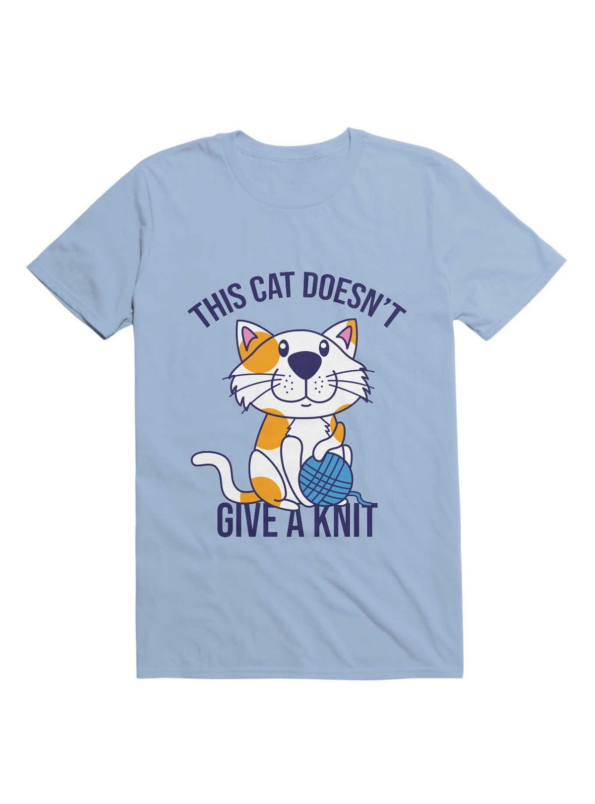 Kawaii This Cat Doesn t Give A Knit T Shirt T Shirt Comfort Fit Gift Ready