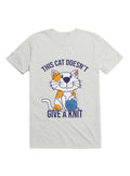 Kawaii This Cat Doesn t Give A Knit T Shirt T Shirt Comfort Fit Humor Gift