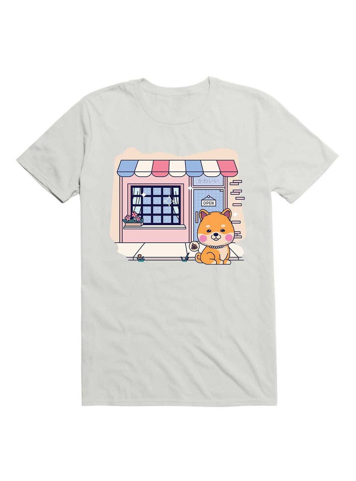 Kawaii Doggo Restaurant Cute Shiba Inu T Shirt T Shirt Streetwear Style Daily Wear