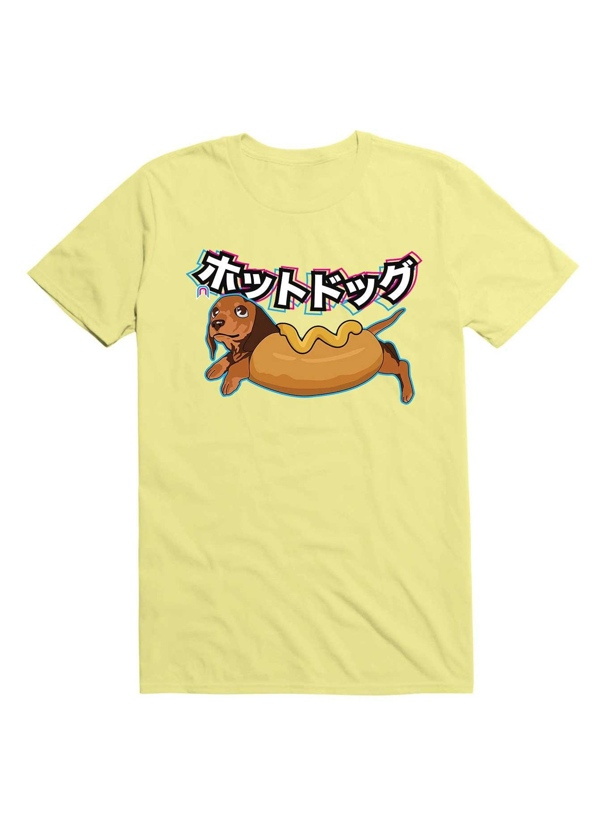 Kawaii Dachshund Hot Dog Costume T Shirt T Shirt Streetwear Style Gift Ready