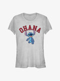 island alien duo Ohana Collegiate Girls T-Shirt