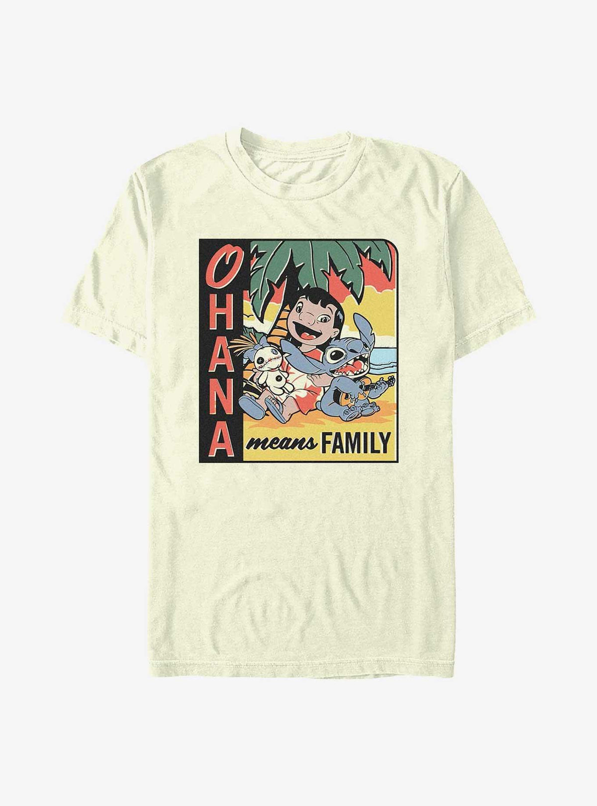 island alien duo Ohana Means Family Beach T-Shirt