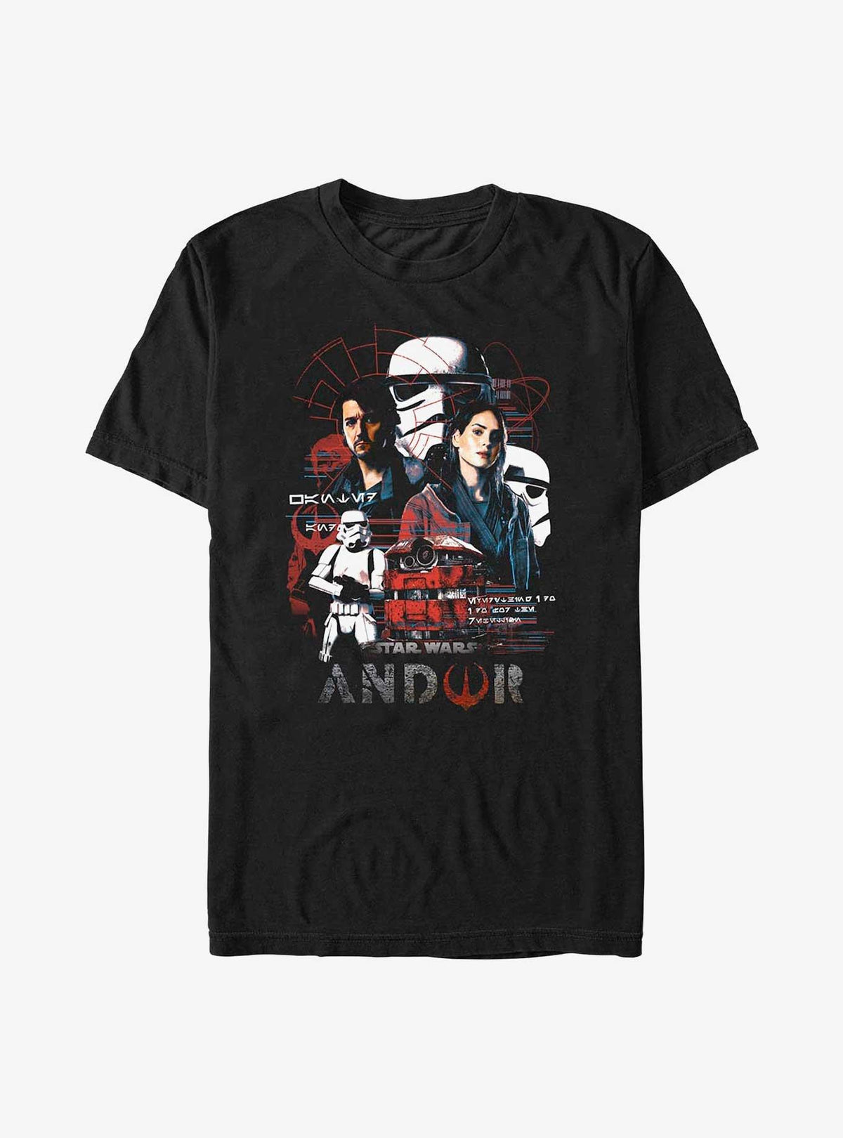 space adventure Andor Hero Print T-Shirt
