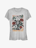 spooky holiday Jack Roses Girls T-Shirt