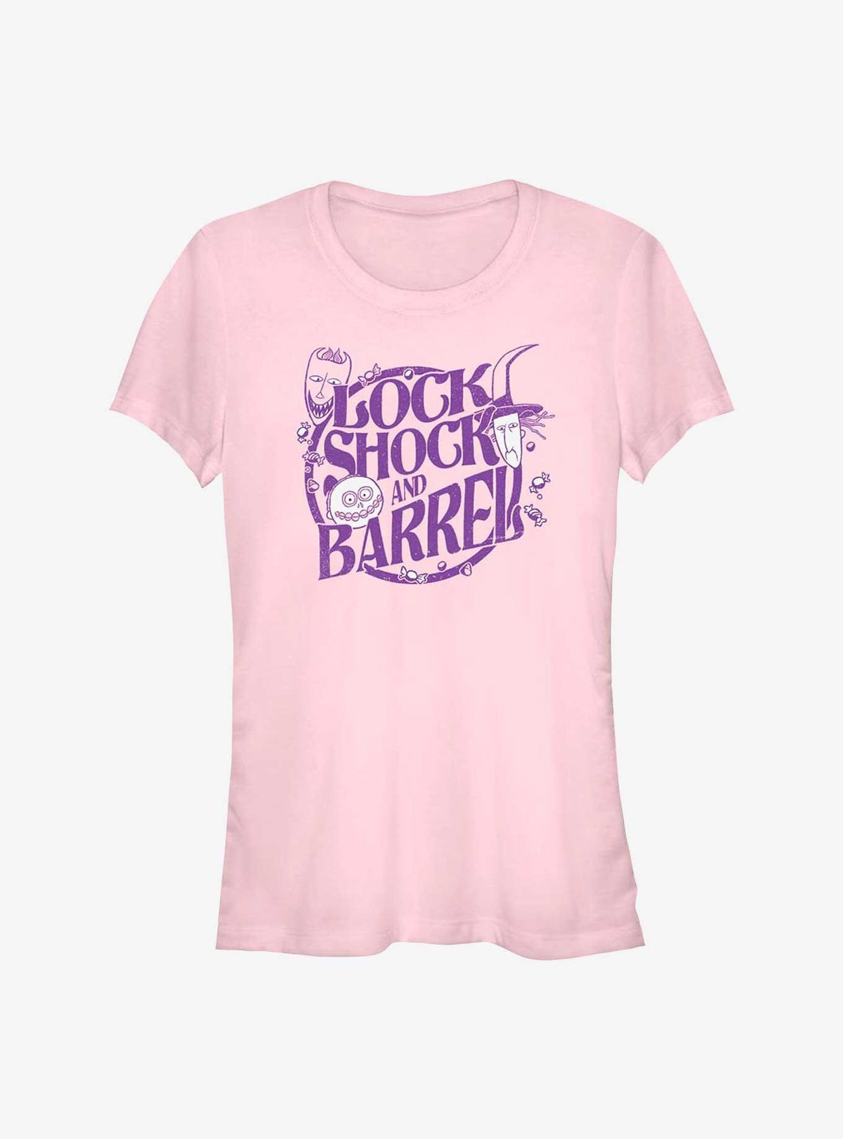 spooky holiday Lock Shock and Barrel Girls T-Shirt 2