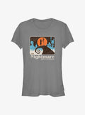 spooky holiday Moonlit Lovers Jack and Sally Girls T-Shirt