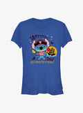 island alien duo Pirate cute blue alien Girls T-Shirt