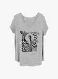 spooky holiday Jack and Sally Girls T-Shirt Plus Size