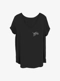 spooky holiday Zero Pocket Scribble Girls T-Shirt Plus Size