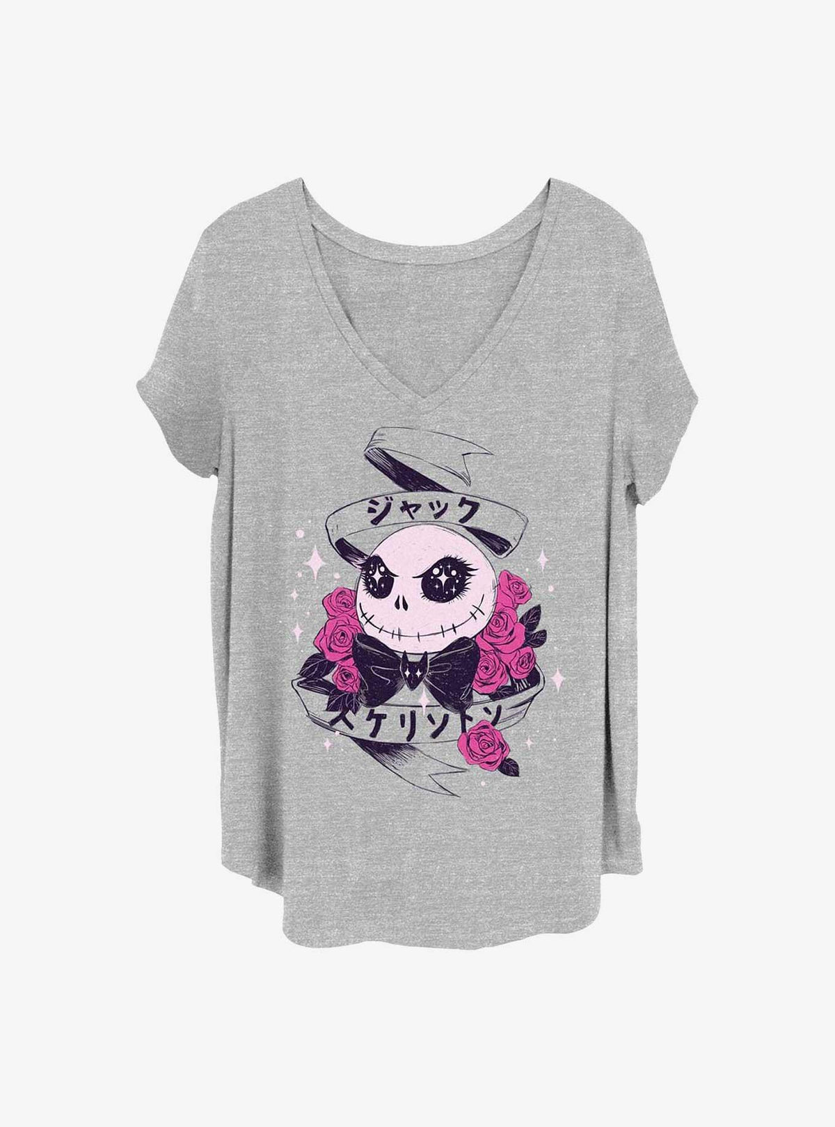 spooky holiday Anime Eyes Jack Girls T-Shirt Plus Size